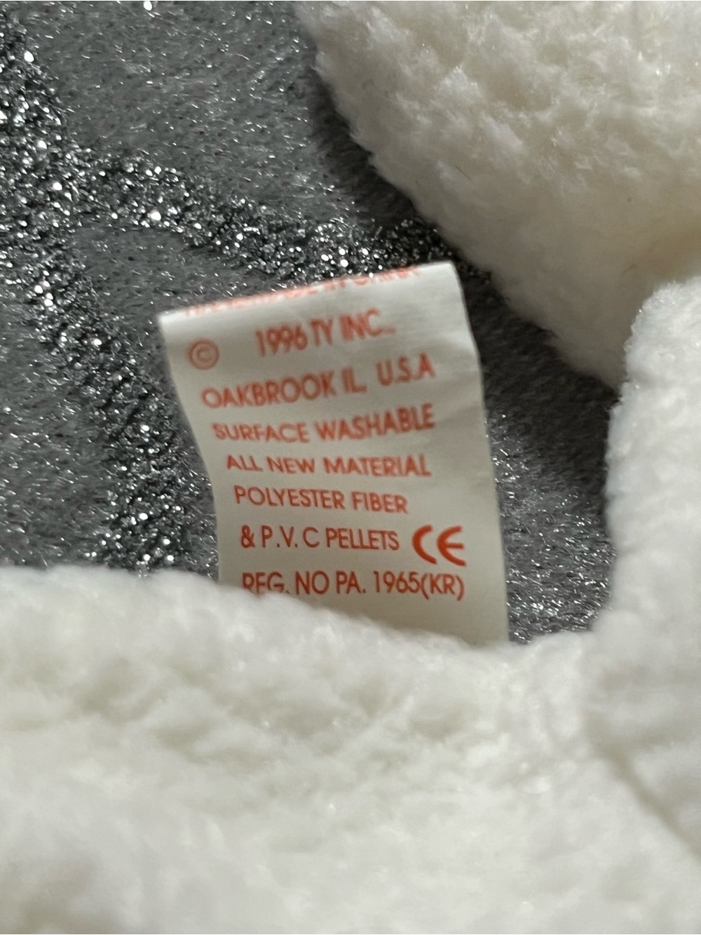Ty Beanie Baby - Fleece the Lamb - 1996 Rare & Retired, PVC Pellets - Picture 4 of 11